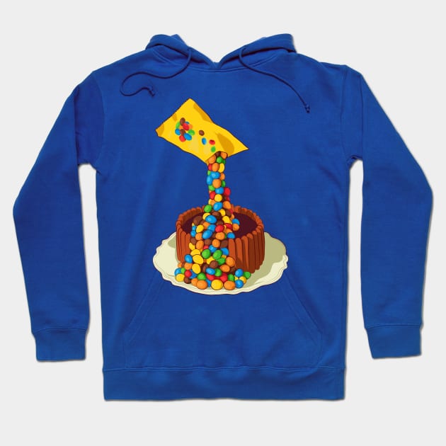 Colorful gravity cake Hoodie by Mimie20